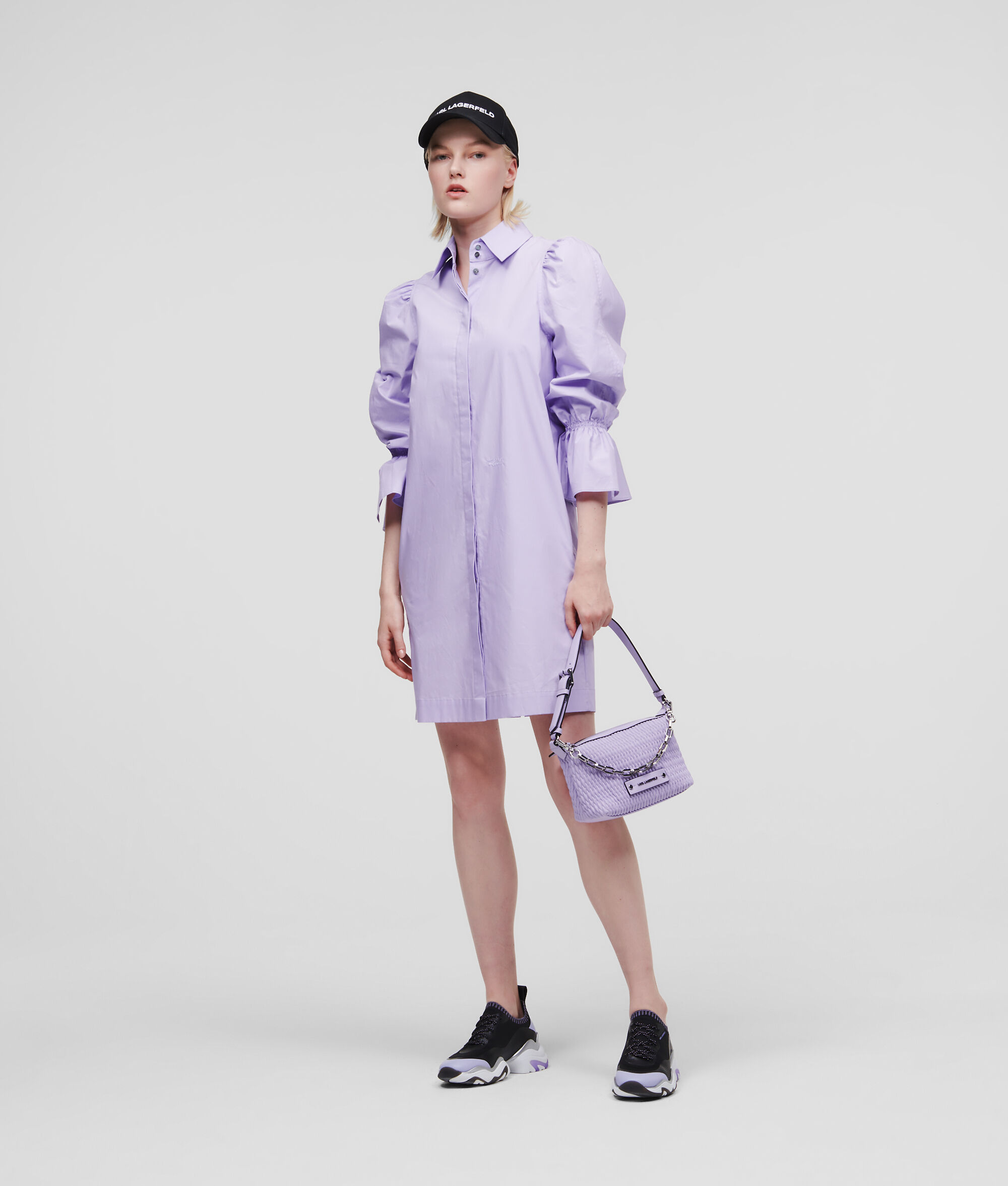 ROBE EN POPELINE À MANCHES BOUFFANTES SÉLECTIONNÉE PAR HUN KIM
