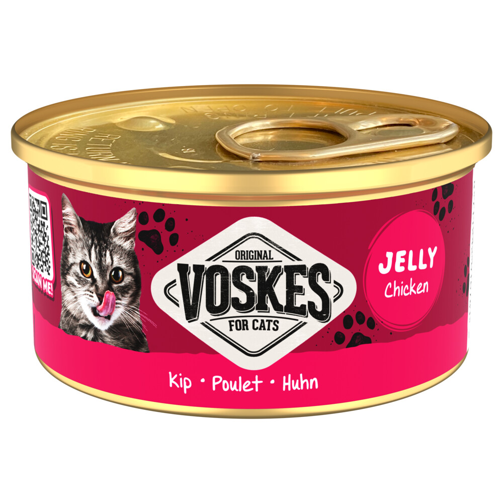 24x Voskes Kattenvoer Nat Gelei Kip85 gr