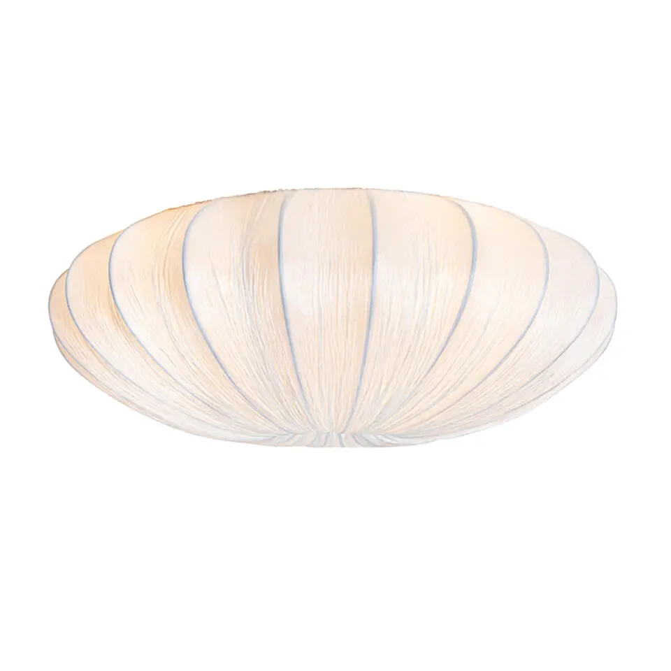 Qazqa plafondlampen plu wit e27