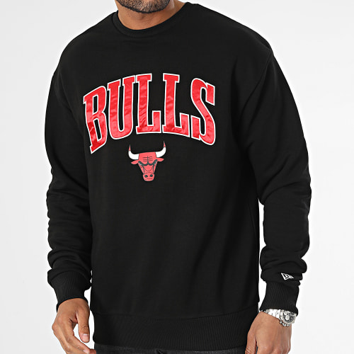 Sweat Crewneck NBA Applique Chicago Bulls 60357064 Noir