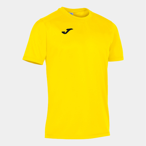 Camiseta Joma Strong Amarela de Manga Curta