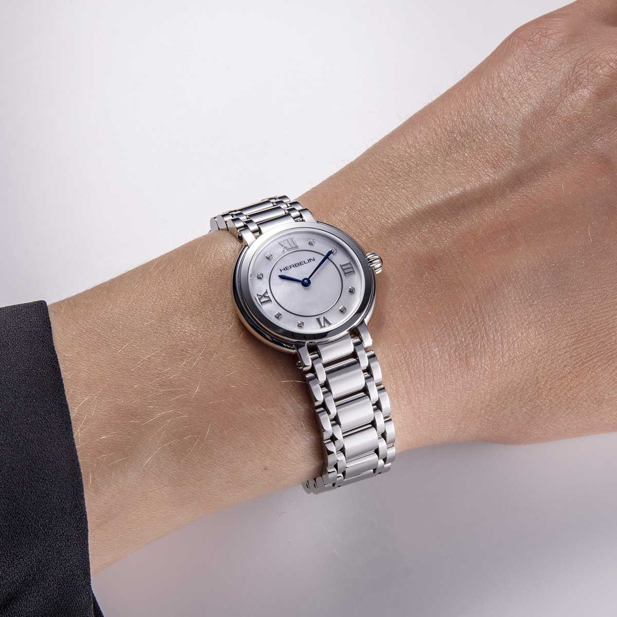 Montre HERBELIN Galet femme bracelet acier argent