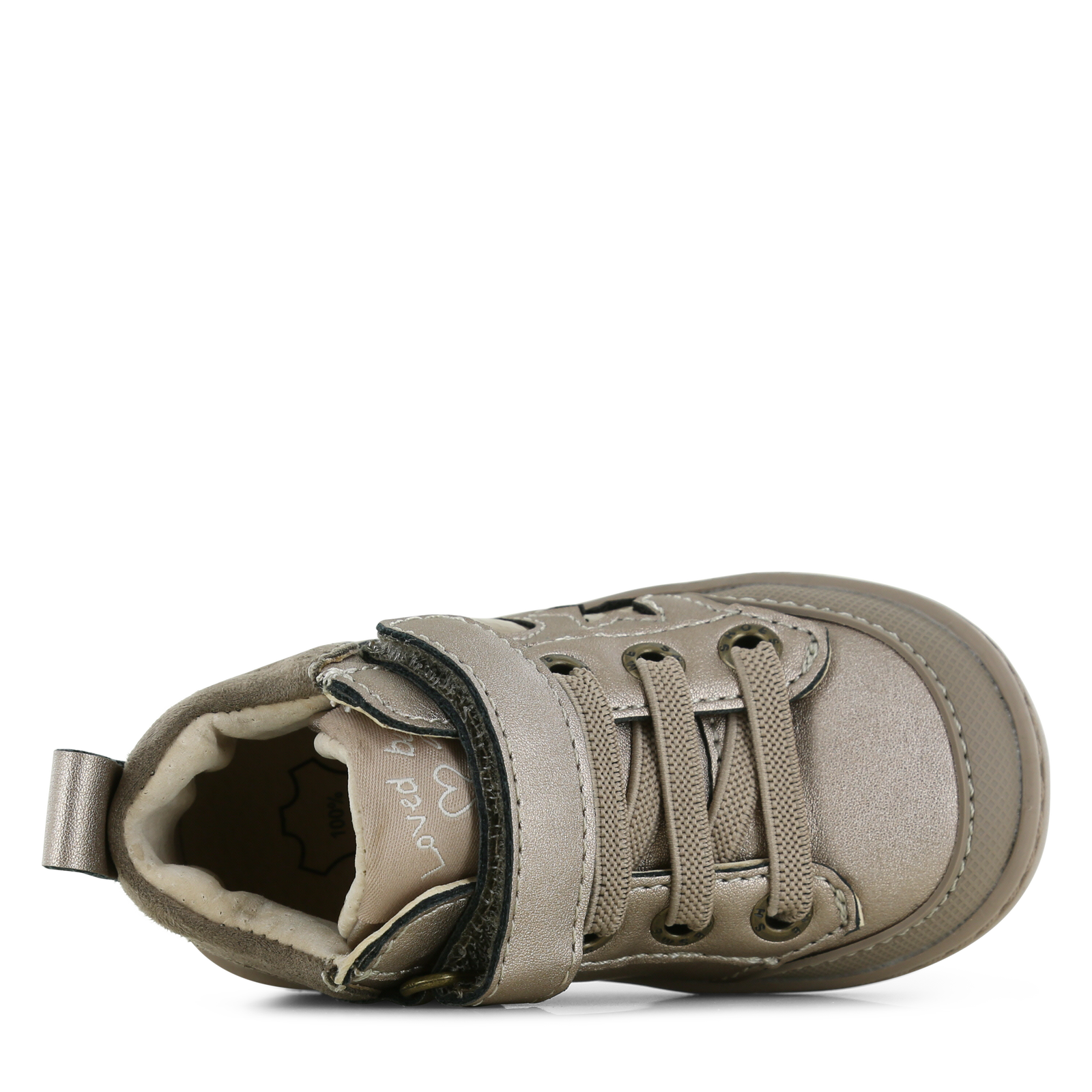 Shoesme champagne schoentje Metallic, Microfiber leer, Suède | Sale