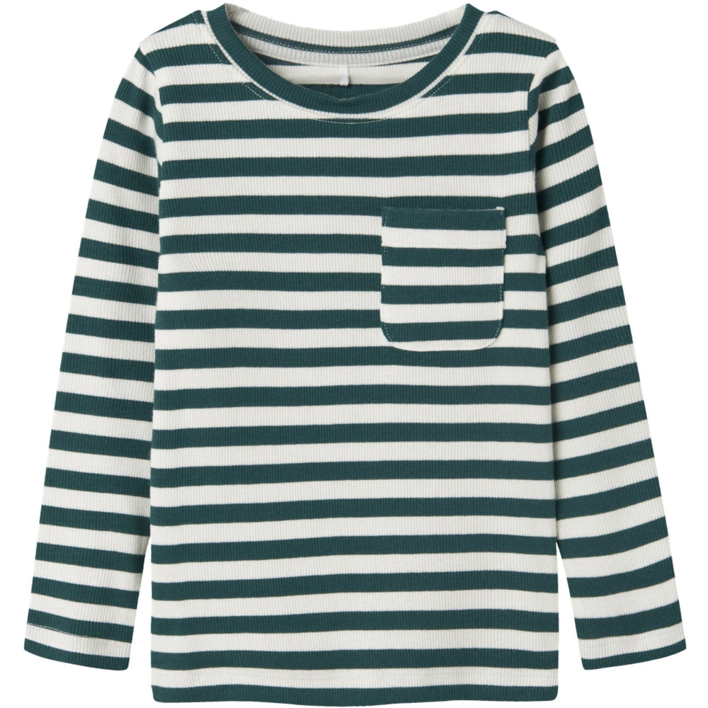 Køb Name It Forest Biome Cloud Dancer Dekab Slim Bluse
