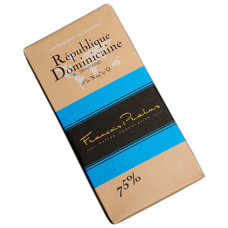 Tablette chocolat noir République Dominicaine - Trinitario 75%
