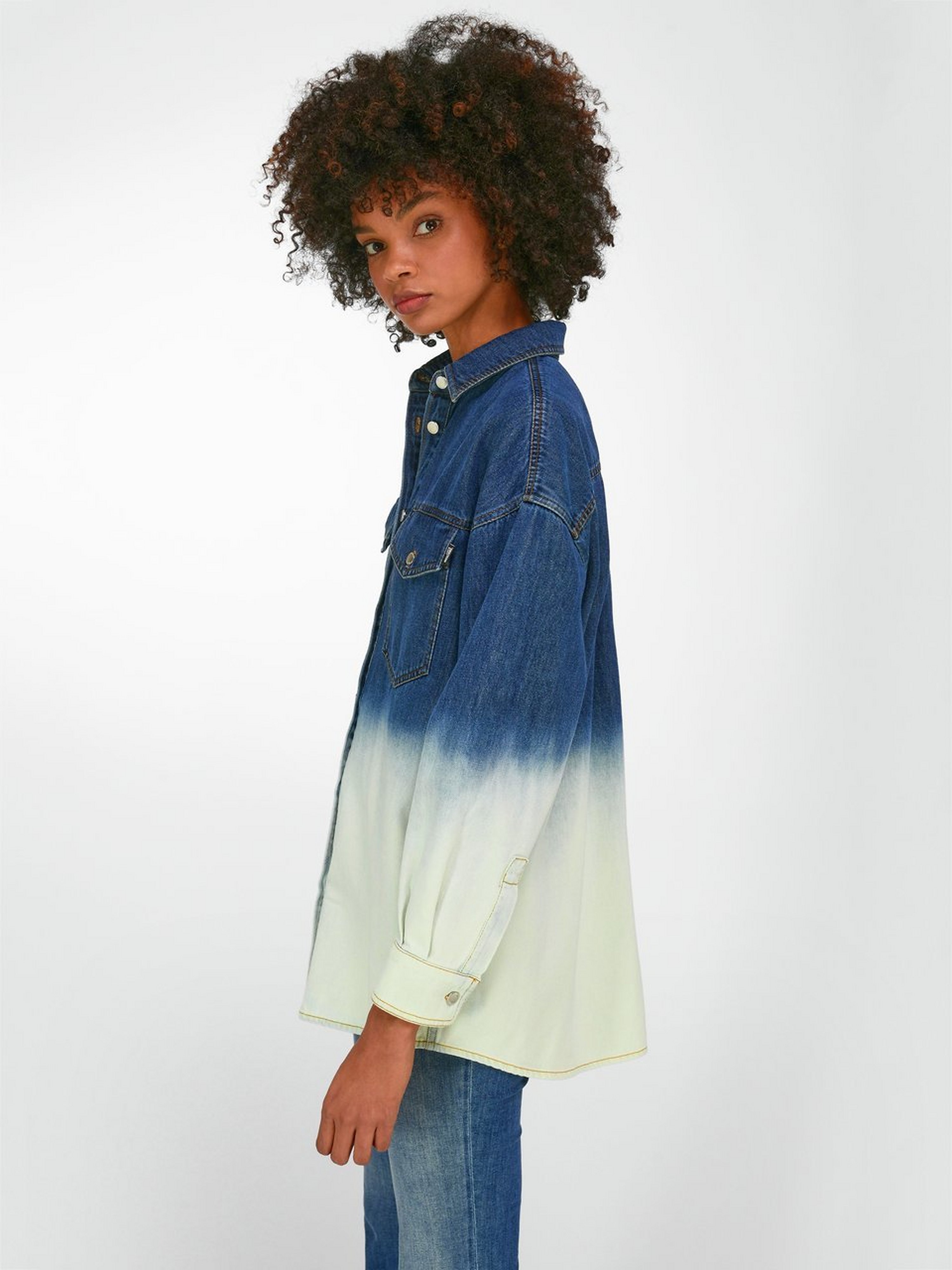 Jeansbluse