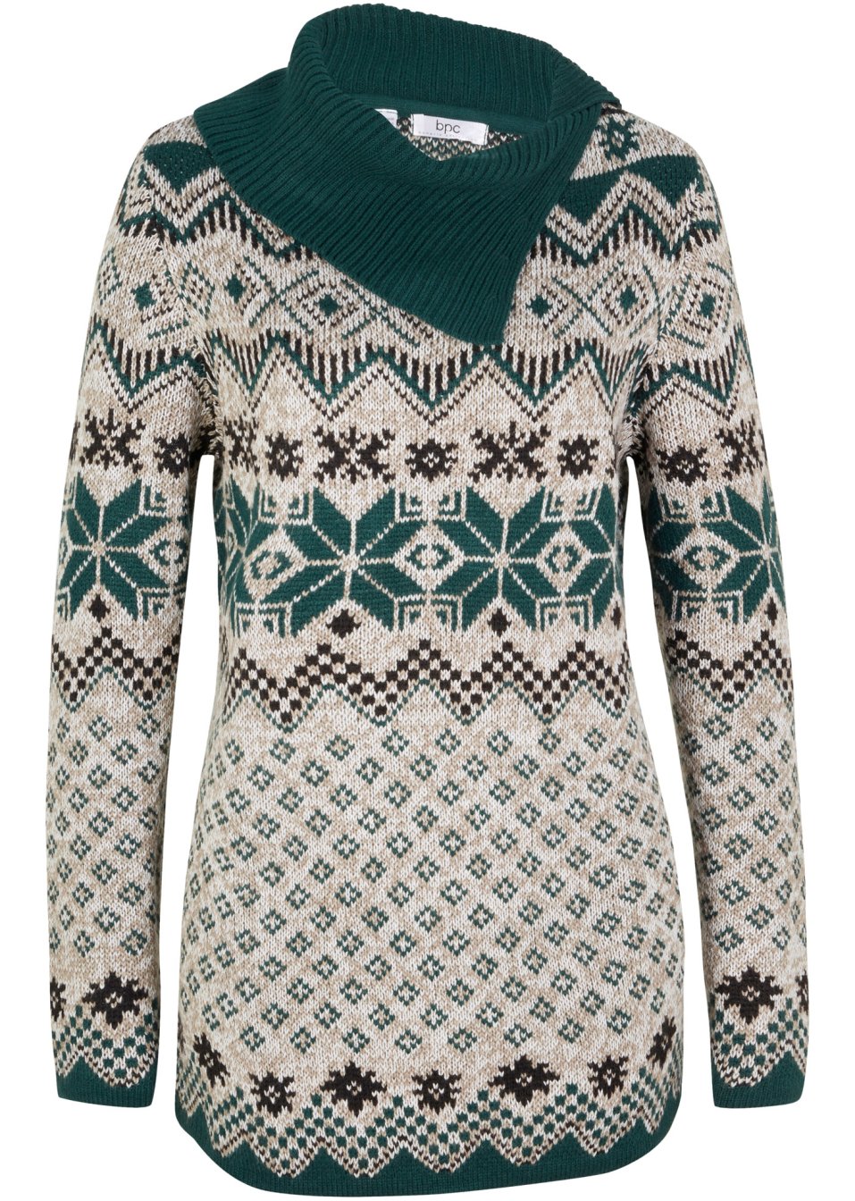 Pull à col roulé avec fente