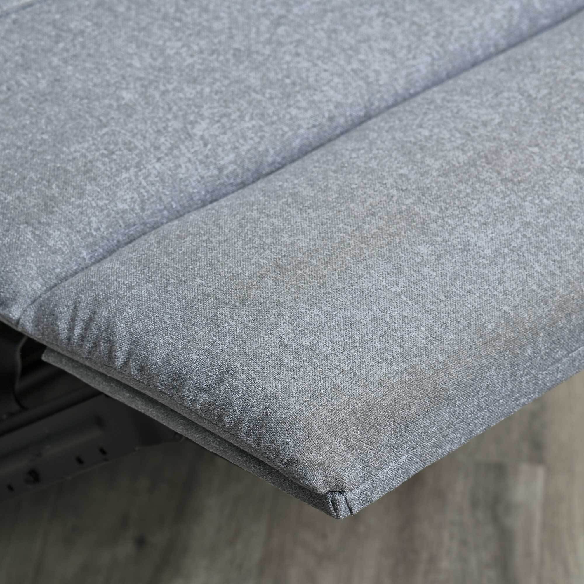 HOMCOM Relaxsessel mit EInstellbarkeitsfunktion grau 90L x 96B x 98H cm