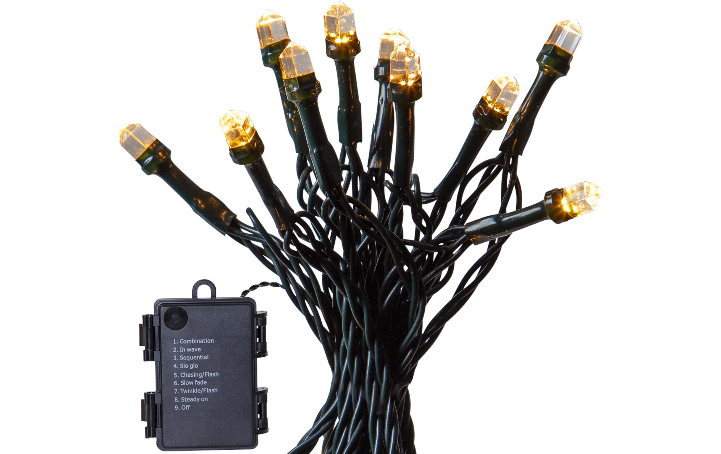 LED-Lichterkette Diamond Star Light, 80 LED, 6 mLichterkette mit Reflektion