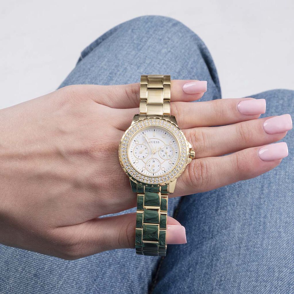Montre Guess Crown Jewel Blanc