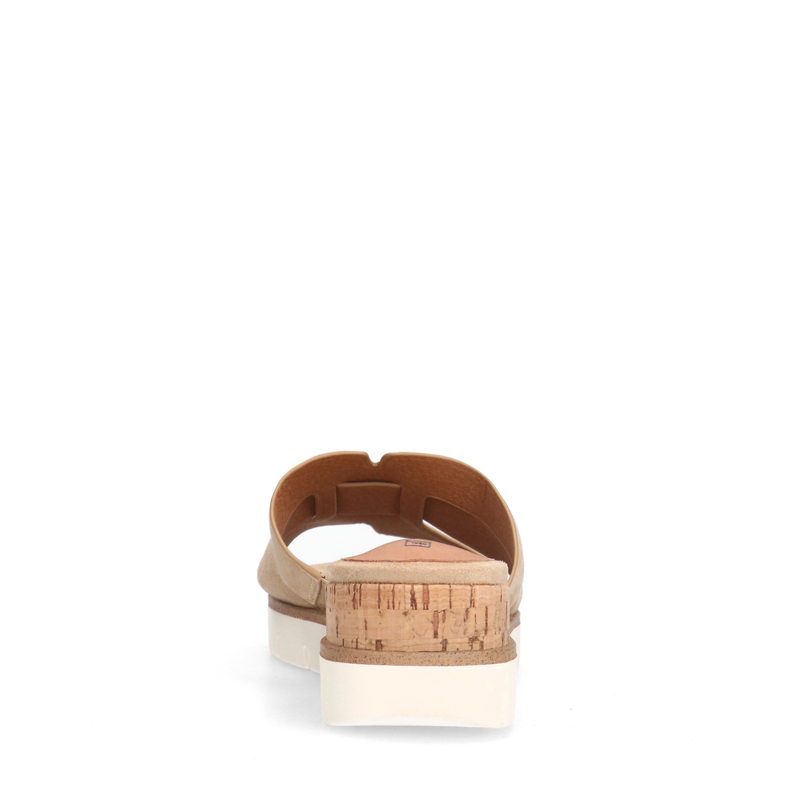 Beige suède sandalen