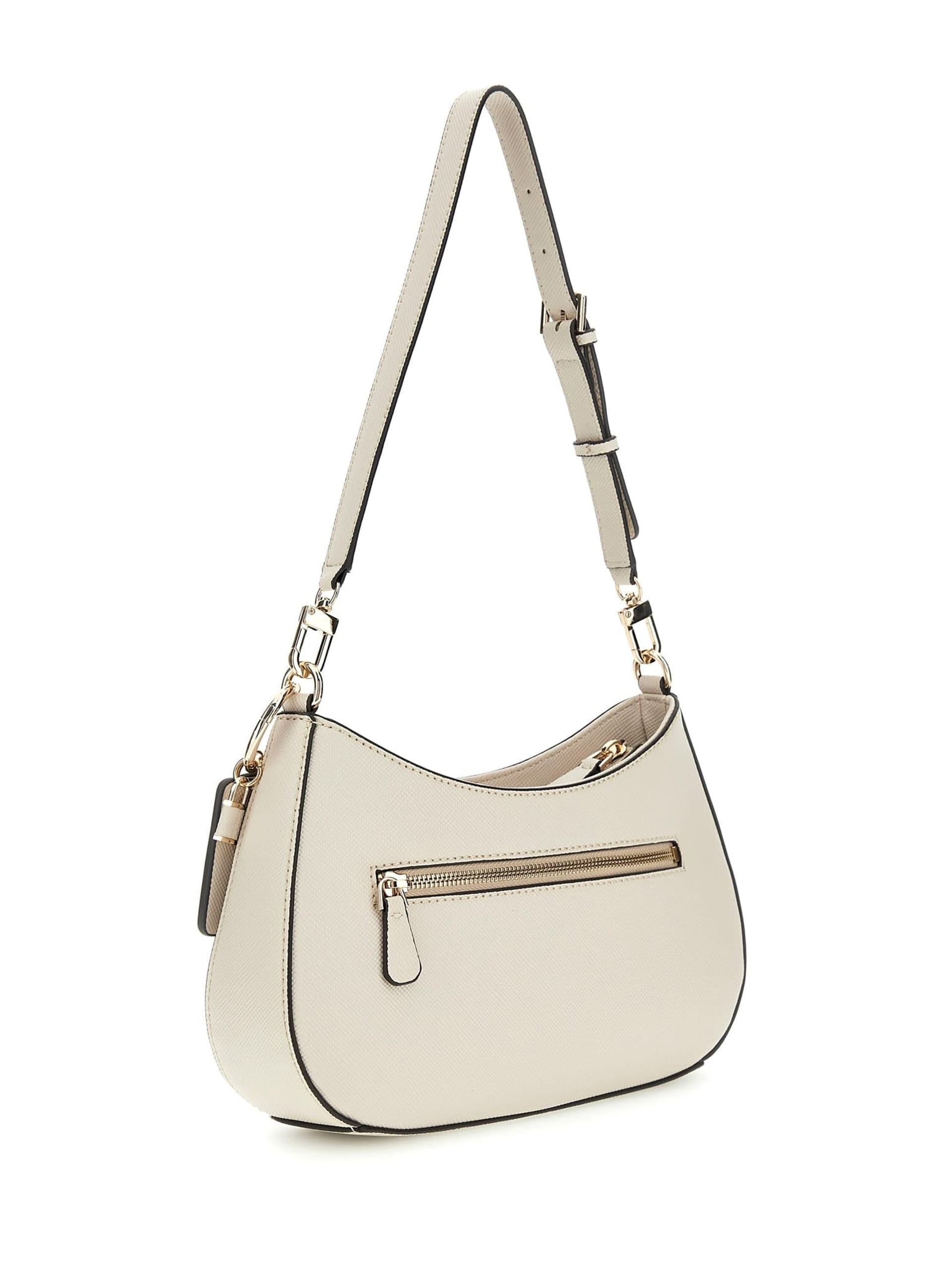 Bolsa de ombro Noelle em couro saffiano