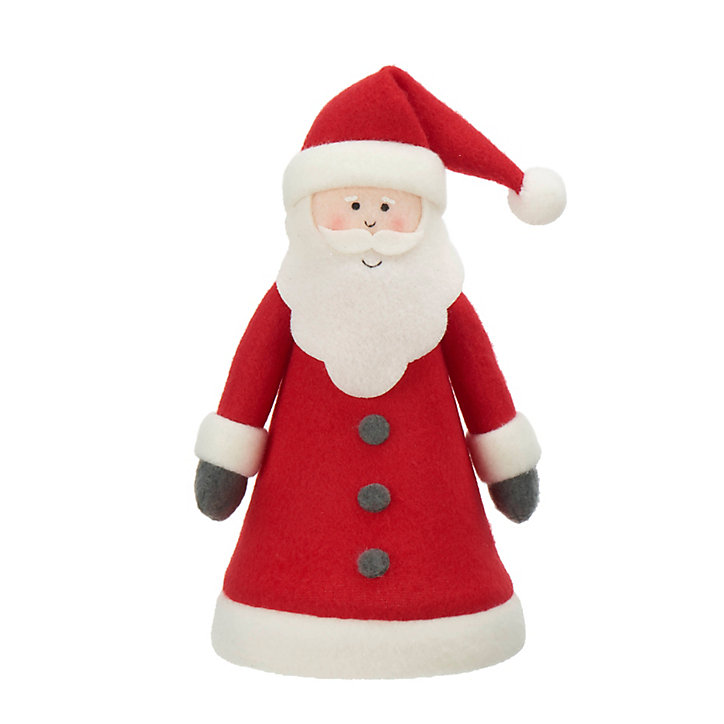 Pointe cimier pour sapin de Noël en père noël l.10 x 22,5cm