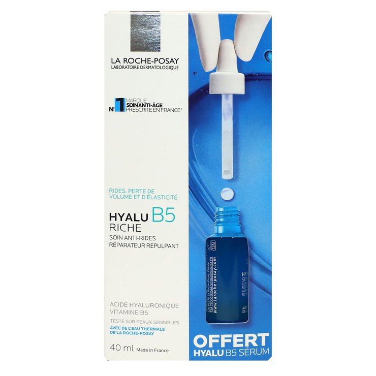 Coffret Hyalu B5 riche crème anti-rides 40ml et mini-sérum offert