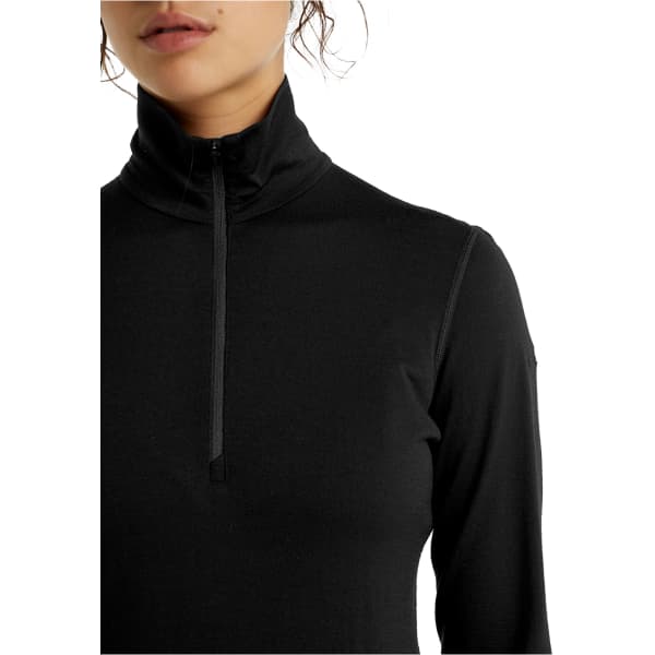 T-shirt thermique ICEBREAKER W 200 OASIS LS HALF ZIP BLACK