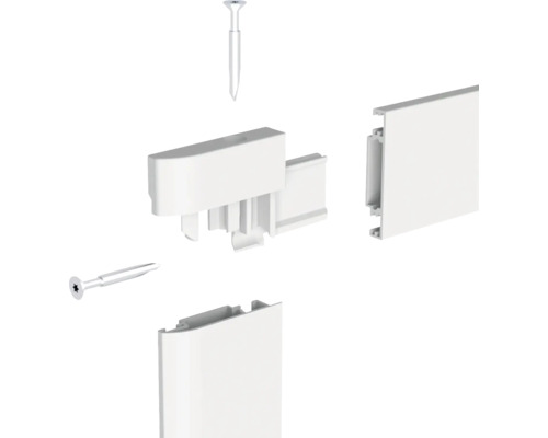 Insectenhor aluminium deur XL klembevestiging wit 120x240 cm