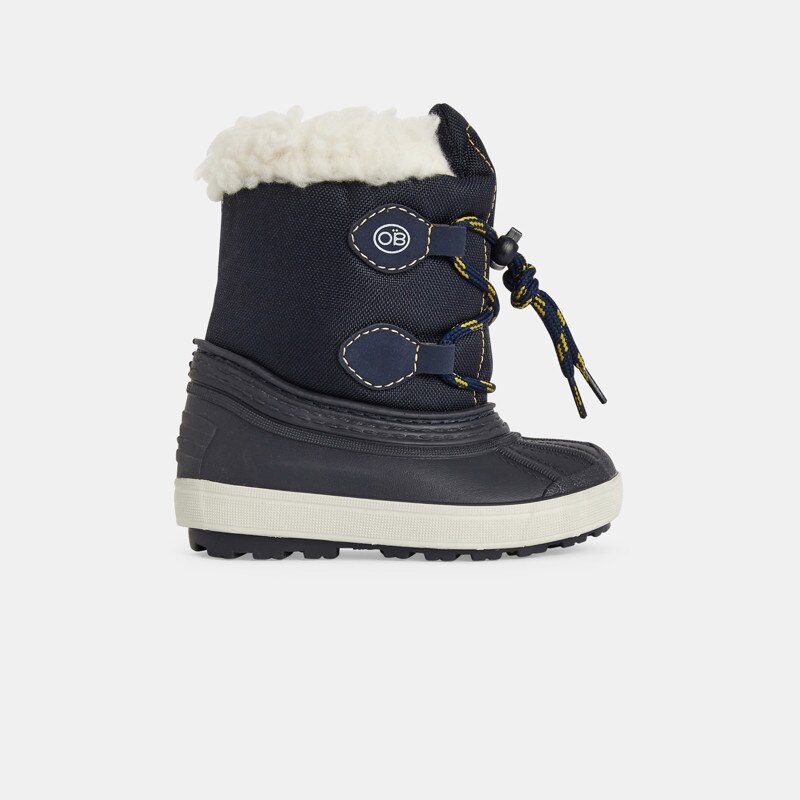 Botte de neige fourrée bleues bébé garçon Bleu