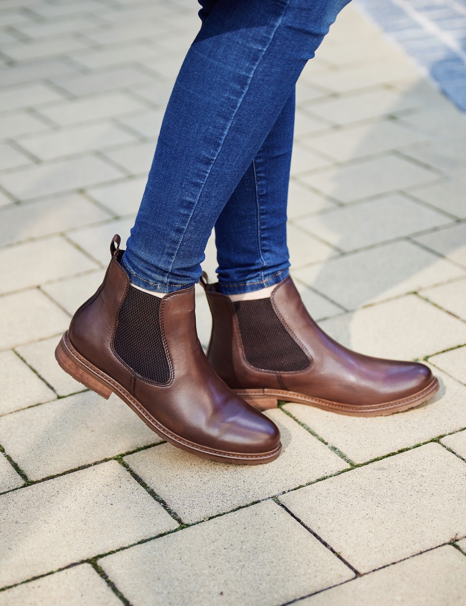 Glattleder Chelsea Boot