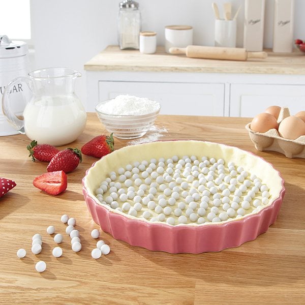 Lot Moule à tarte amovible 24,5 cm + Billes en céramique 600 g Mathon