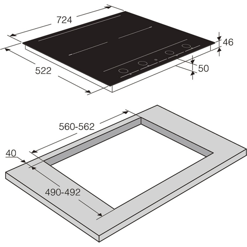 Plaque induction Asko HID754GC