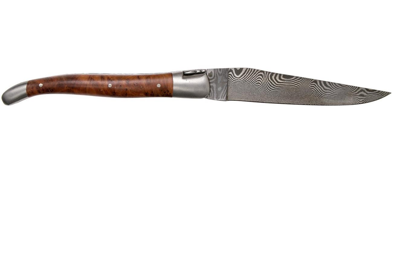 Laguiole en Aubrac 12 cm Balbach damast, Thuya wood L0212THI/FDBB1 Laguiolemes