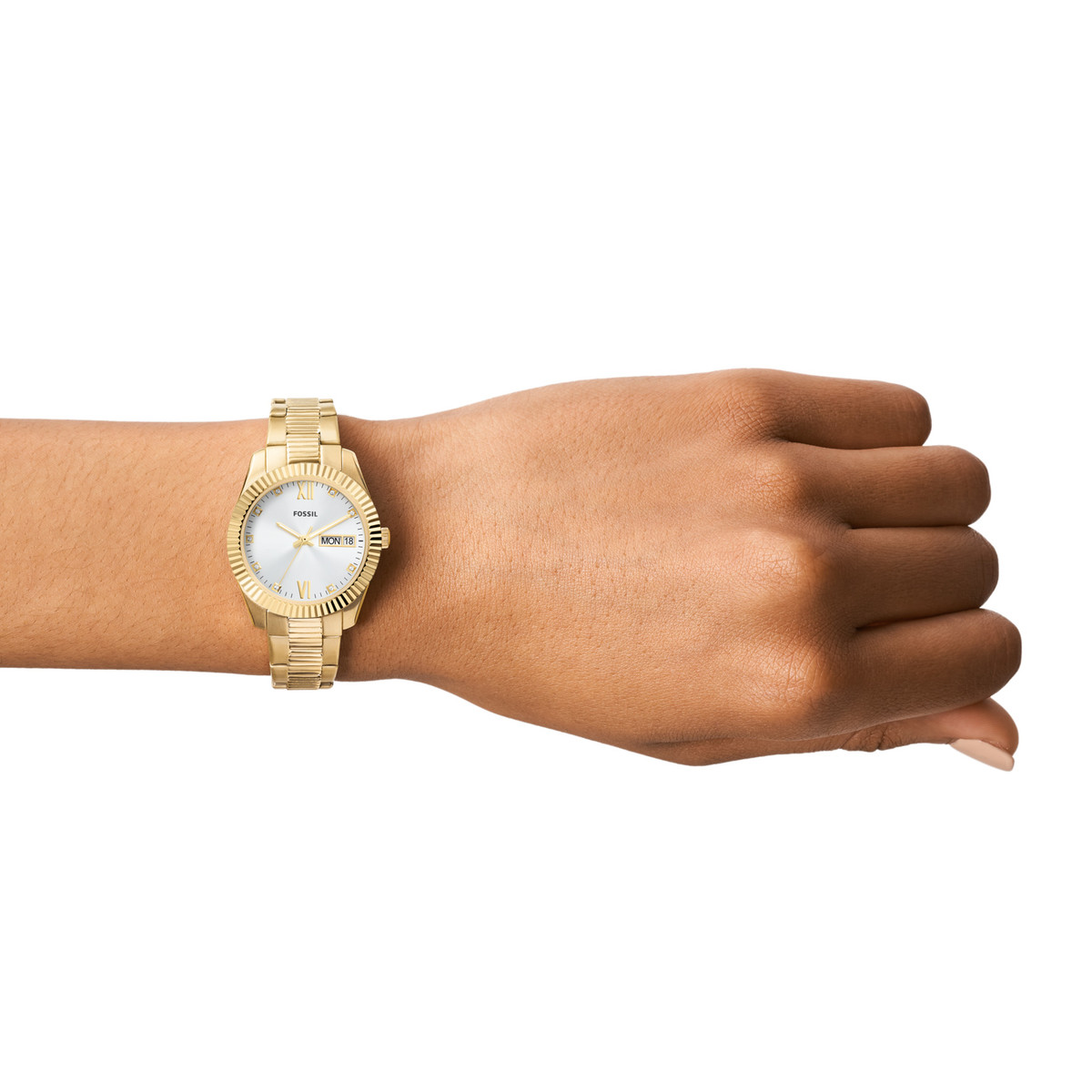 Montre FOSSIL femme bracelet acier doré jaune