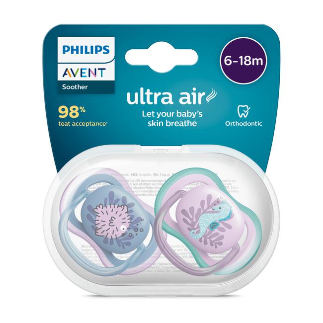 Philips Avent Soother Air 6-18M GIRL X2