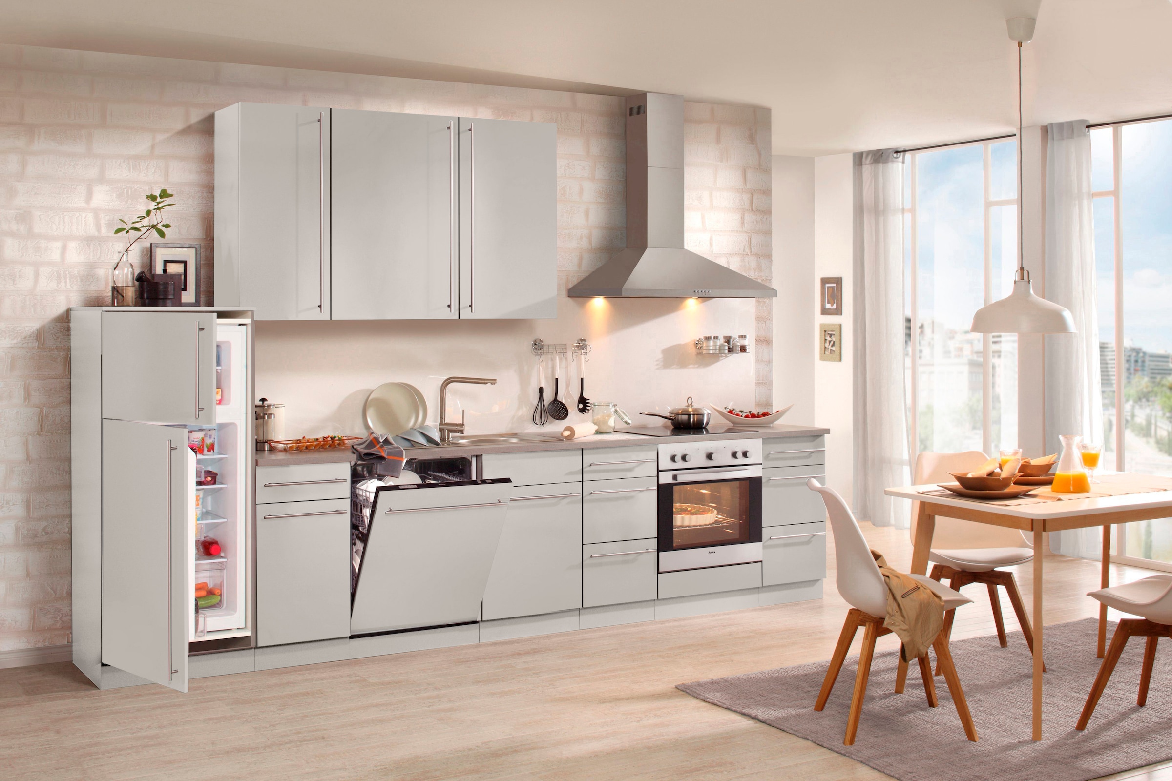 wiho Küchen Spülenschrank »Chicago« 110 cm breit, inkl. Tür/Sockel für Geschirrspüler