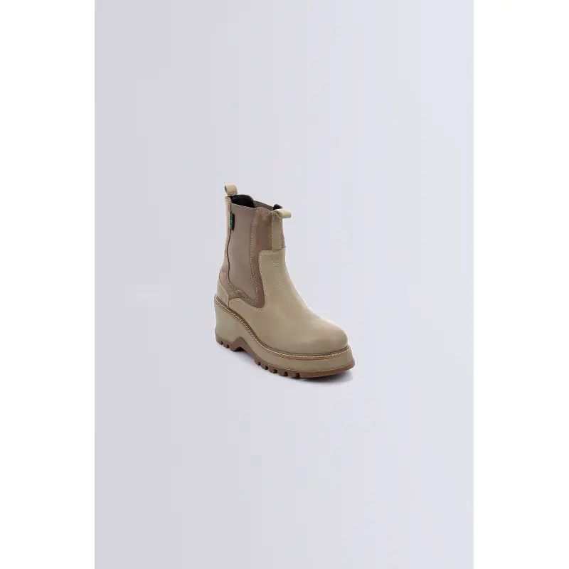 KICK WAG ARGENT BOTTINES Cuir Femme