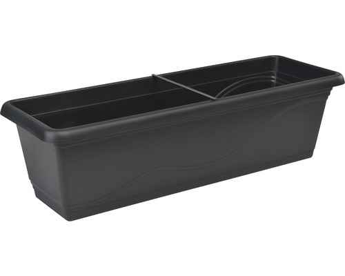 Lafiora Extra Flor bloembak, kunststof, 80 x 20,5 x 17 cm, zwart