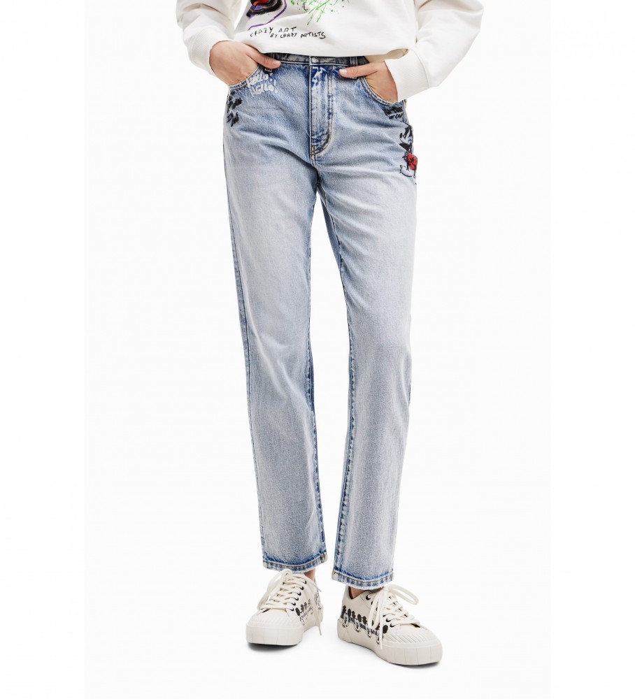 Desigual Jean Mickey Rock azul claro