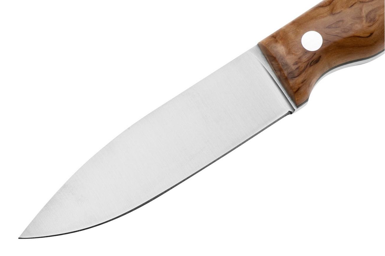 Casström No. 10 Swedish Forest Knife Flat 14118, 14C28N Stabilised Curly Birch Kydex, bushcraftmes