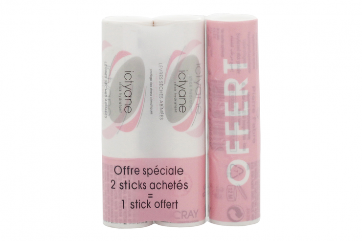 Ictyane 3 sticks lèvres 3g (1 stick offert) réparateur