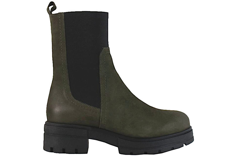 BELLA MODA STØVLE I OLIVENGRØNT NUBUCK