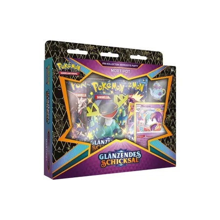 Pokemon Glänzendes Schicksal Verrückte Party Pin Kollektion, 1 Stück, 4-fach sortiert.