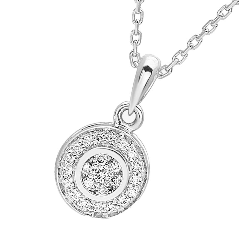 Collier Femme - Or 18 Carats - Diamant 0,1 Carats - Longueur : 42 cm