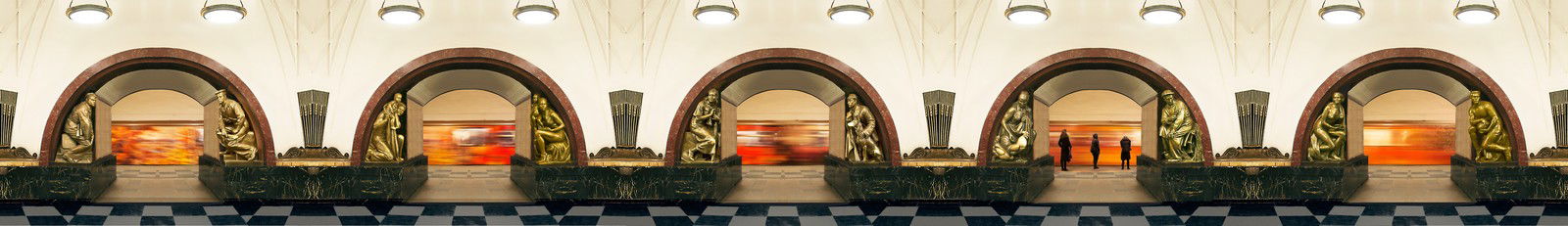 Moscow, Ploschad Revolyutsii, Line 3 by Larry Yust - Limited Edition. Edition of: 150. Signed.