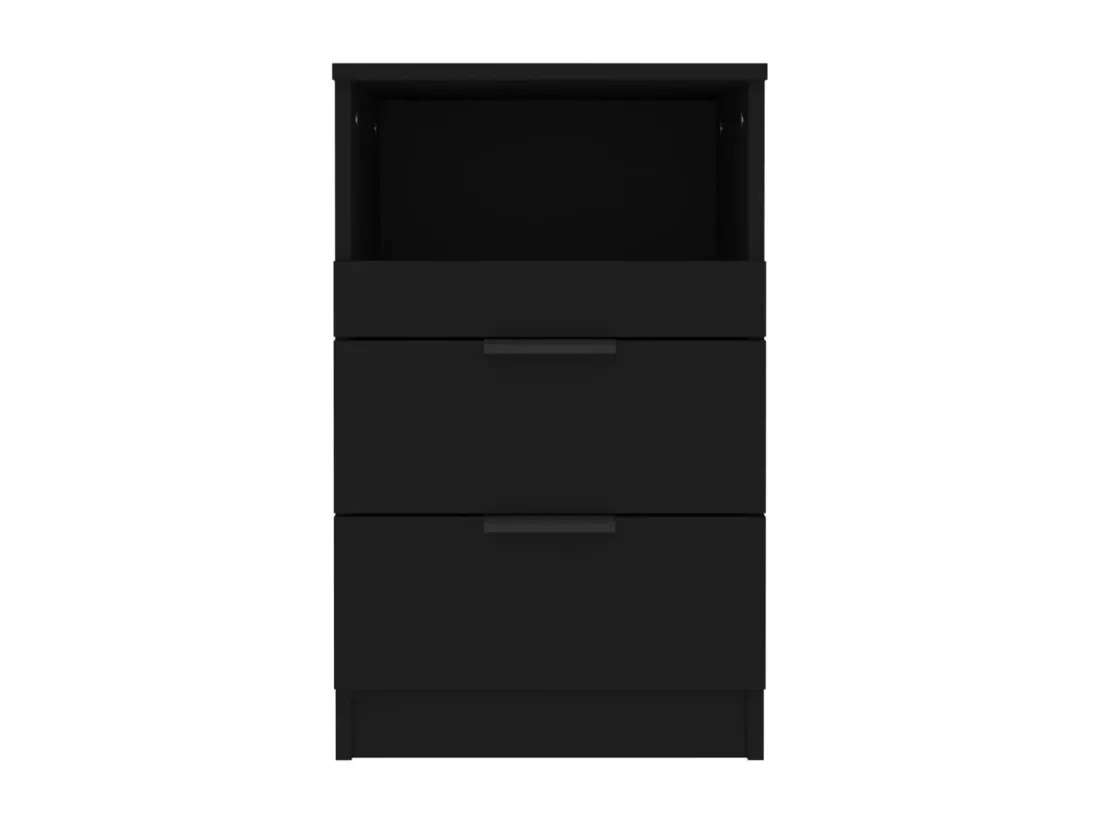 Table de chevet Noir Bois d'ingénierie