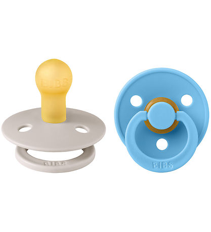 BIBS Colour Schnuller - Gr. 1 - 2er-Pack - Rund - Pilz/Breeze