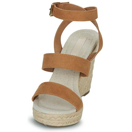 Only - ONLAMELIA-16 WEDGE SANDAL Cognac