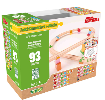 Alpha BoosterZ Track Connectors All In One Block Box Large Byggesett 93 Deler