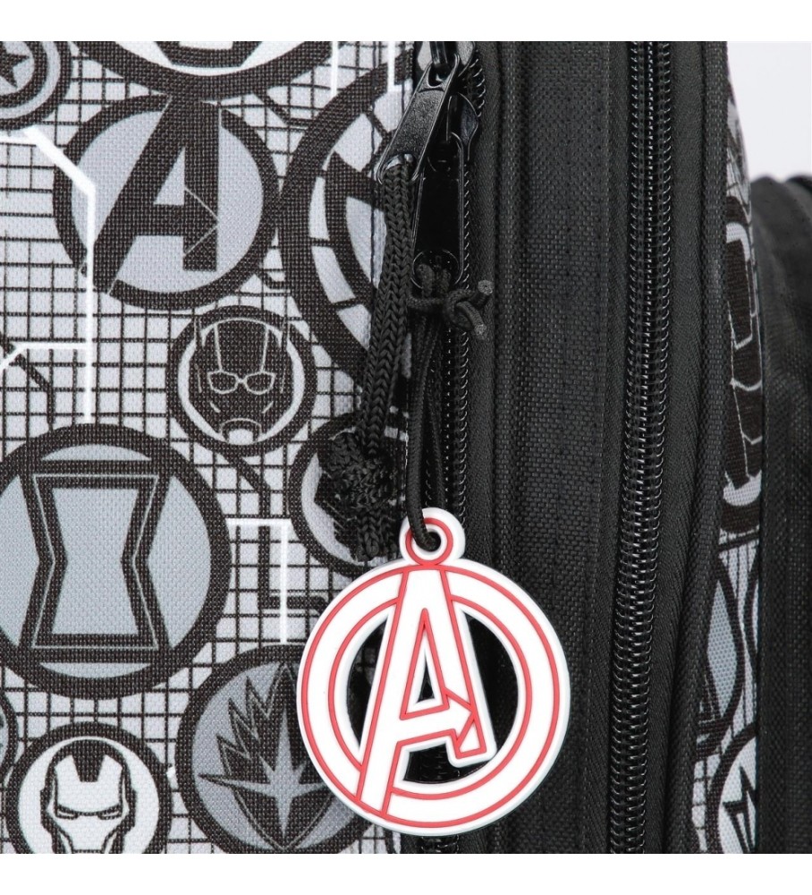 Disney Mochila Escolar Avengers Heroes negro -30x38x12cm-