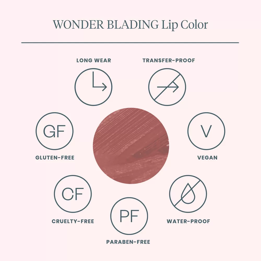 Wonderskin Blading Lip Stain Masque - LOVELY