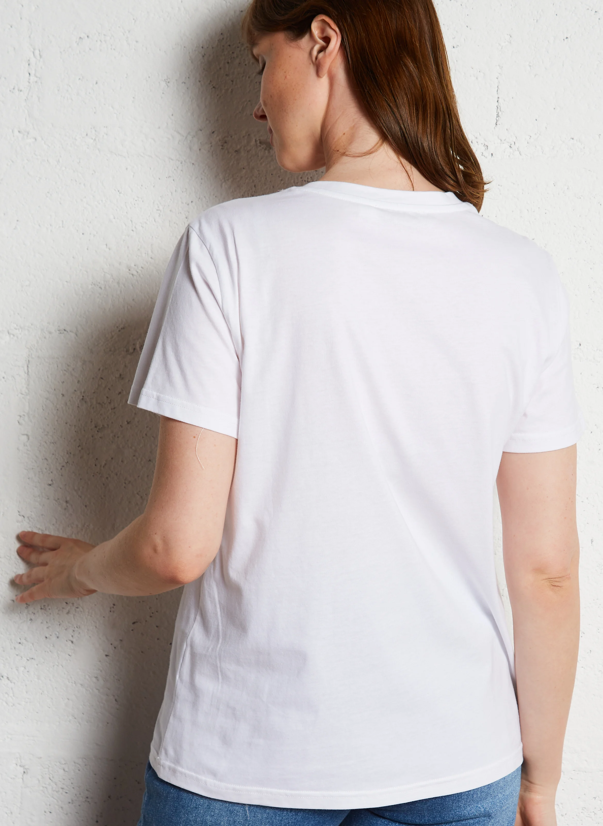 TESS - Tee-shirt sérigraphié en coton| Blanc