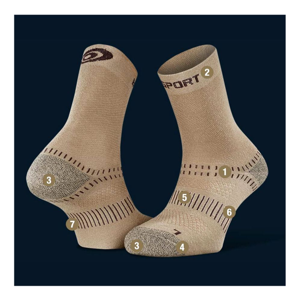 BV Sport DOUBLE EVO - Chaussettes beige