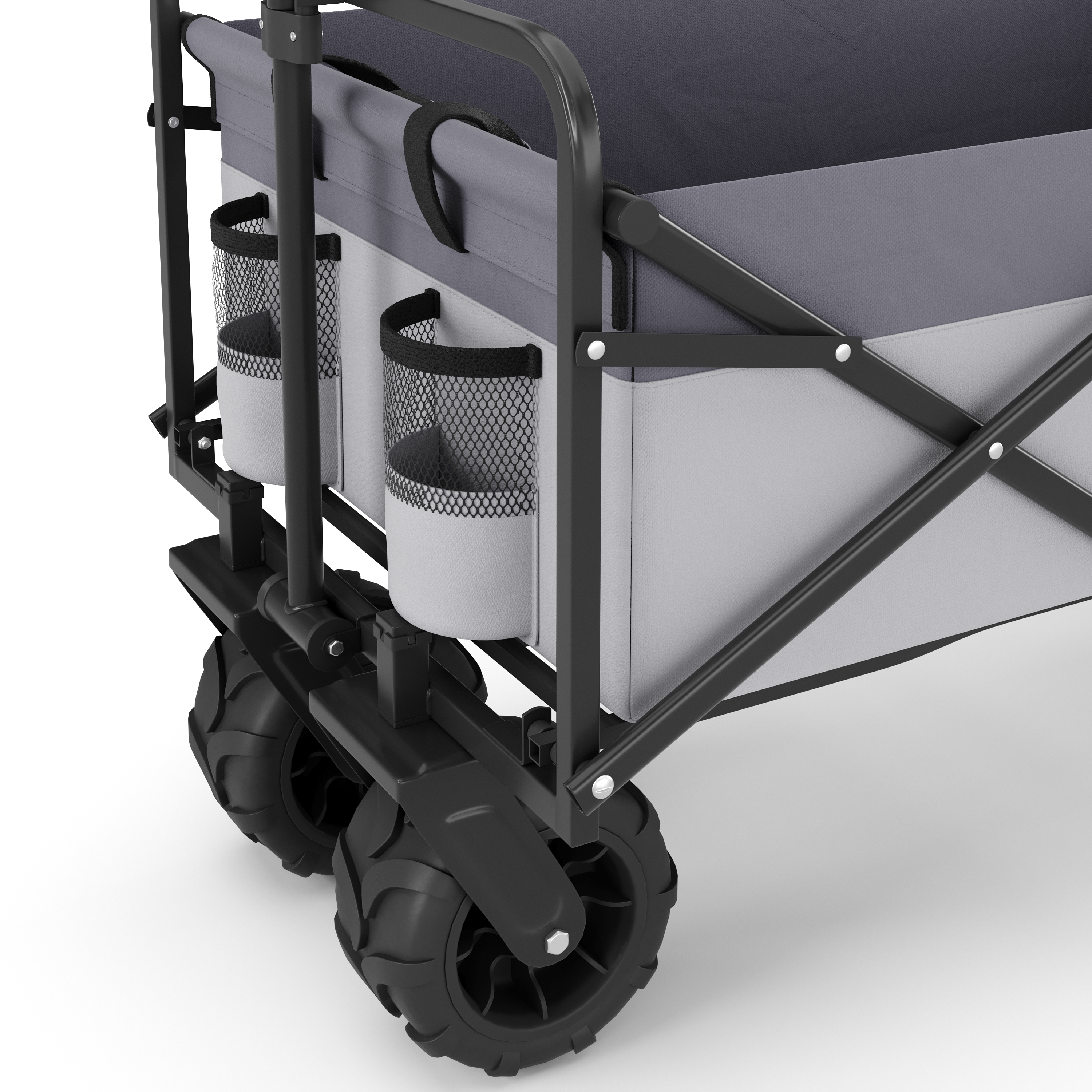 Bollerwagen faltbar BENNY grau