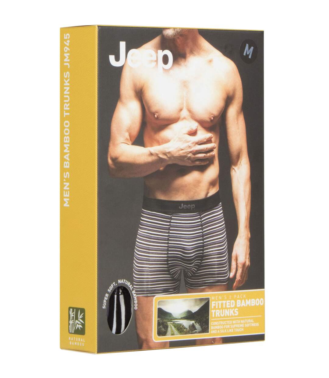 3 Paires Caleçon Boxer Homme Bambou Respirant