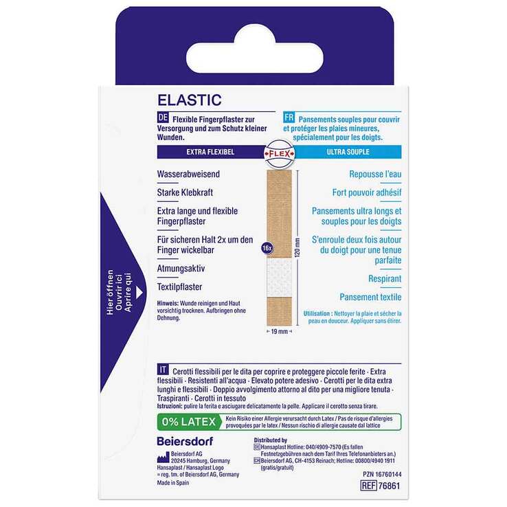 Hansaplast Elastic Finger Pflasterstrips, 16 St
