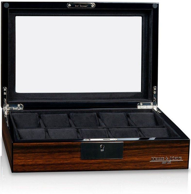 Heisse & Shne - 70019-196.159 - Horlogebox - voor 10 Horloges - Tenor 10 - Ebony