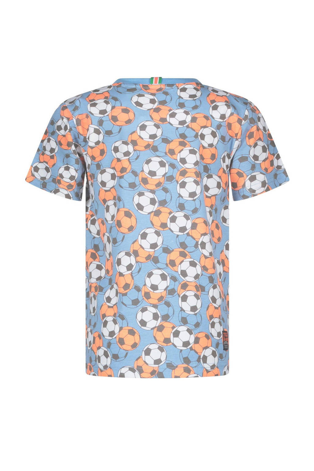 TYGO & vito T-shirt met all over print lichtblauw/multi